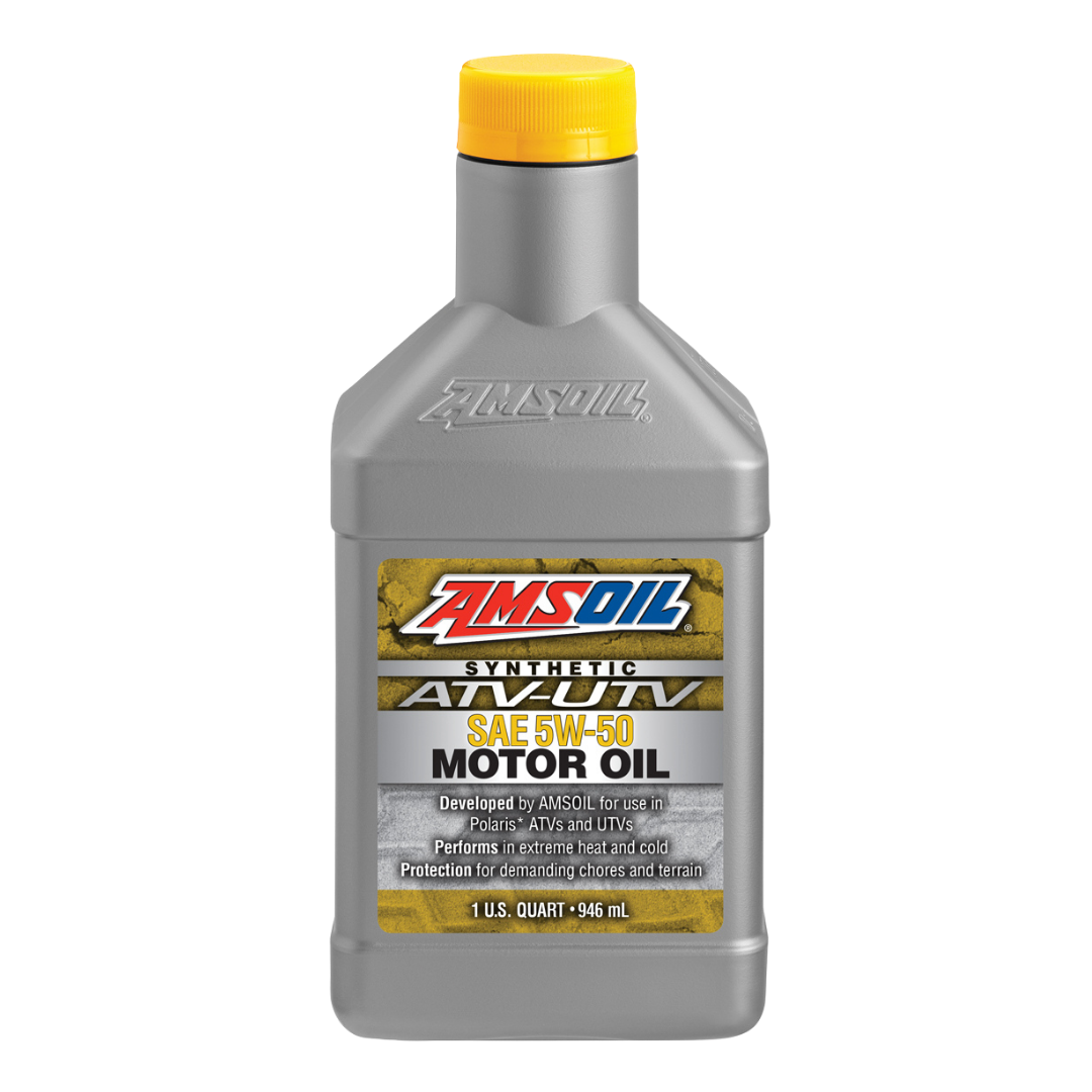 Amsoil Aceite de Motor 100 % Sintético para ATV/UTV AMSOIL 5W-50 1 Cuarto - 946 ml.