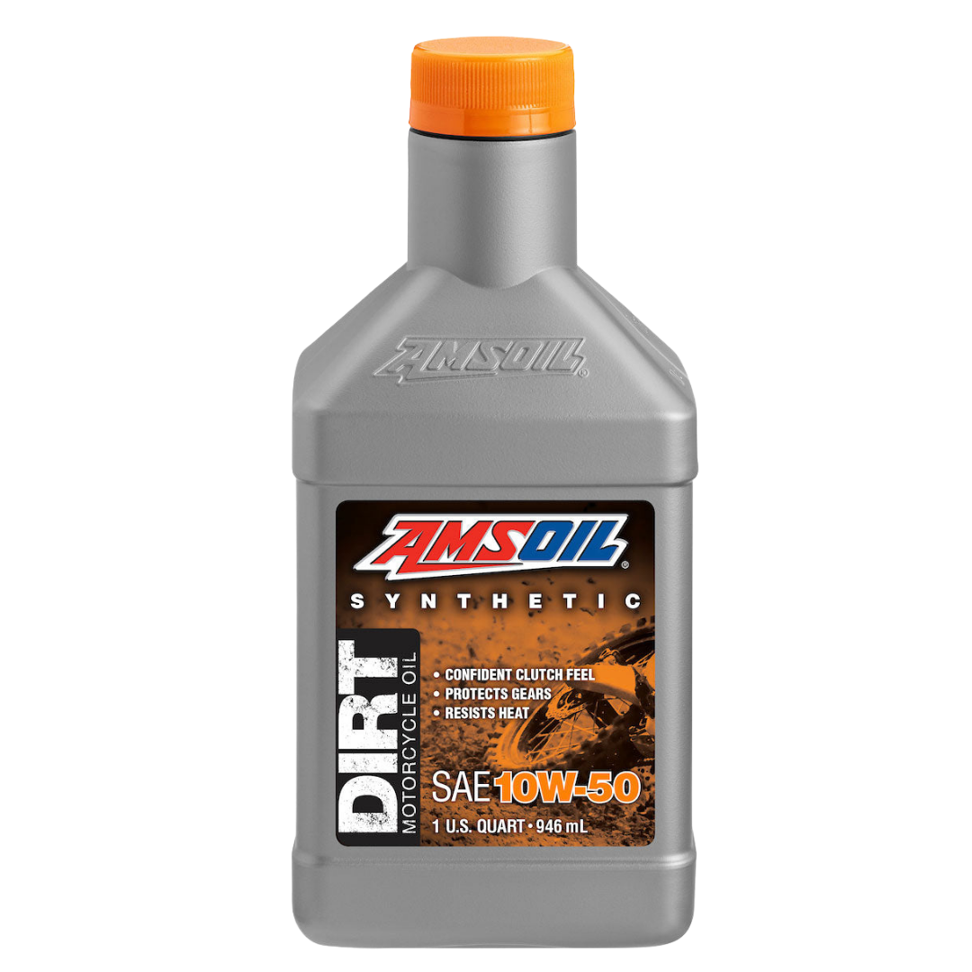 Amsoil Aceite para Motocross DIRT 100 % Sintético AMSOIL 10W-50 1 Cuarto - 946 ml.