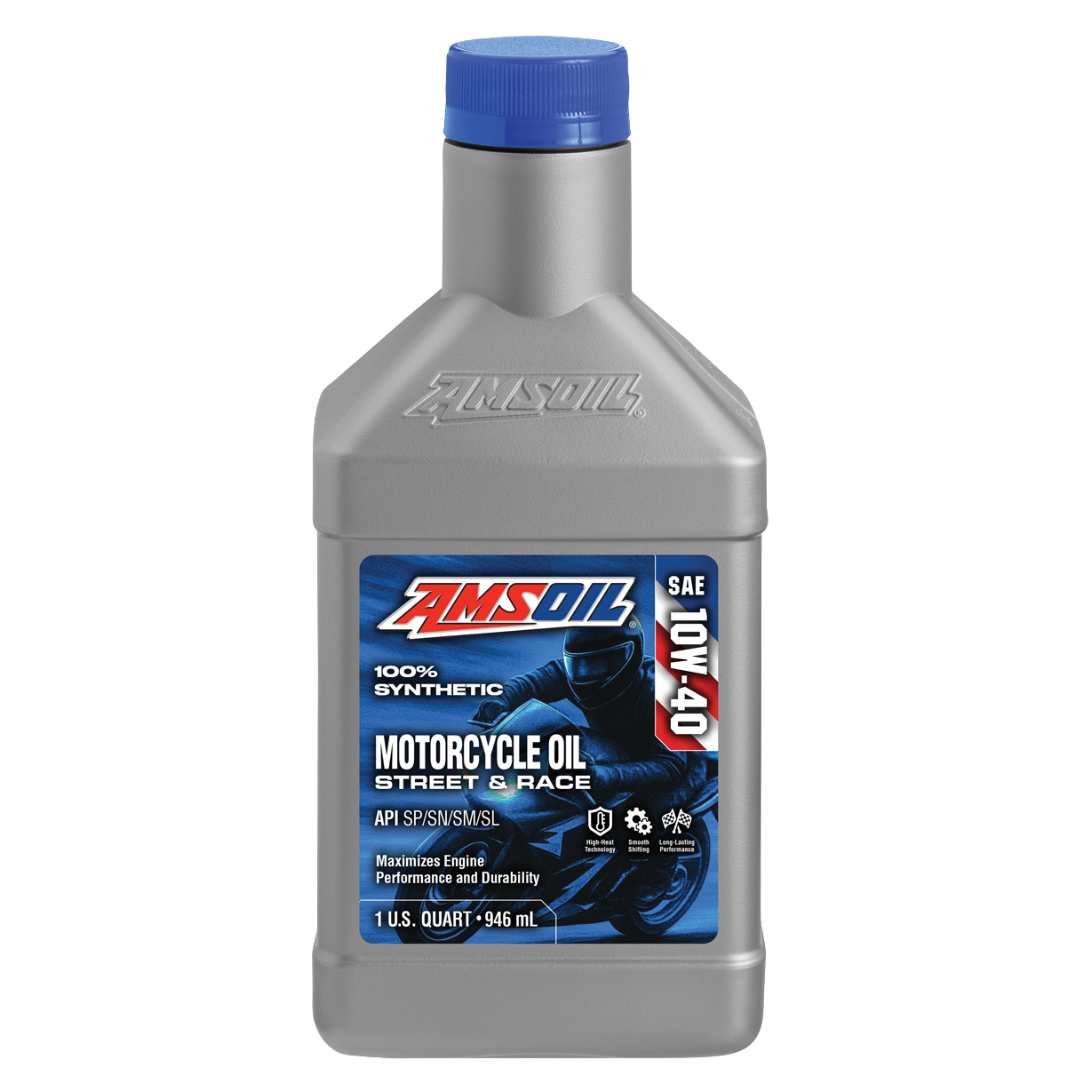 Amsoil Aceite para Motocicleta 100 % Sintético AMSOIL 10W-40 METRIC 1 Cuarto - 946 ml.