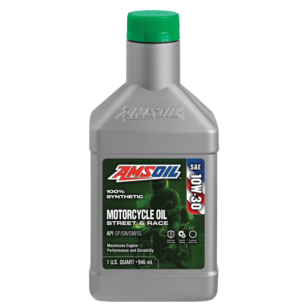 Amsoil Aceite para Motocicleta 100 % Sintético AMSOIL 10W-30 METRIC 1 Cuarto - 946 ml.