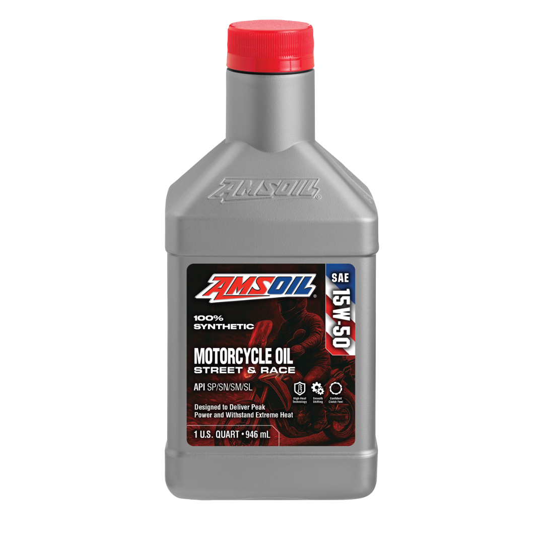Amsoil Aceite para Motocicleta 100 % Sintético AMSOIL 15W-50 METRIC 1 Cuarto - 946 ml.