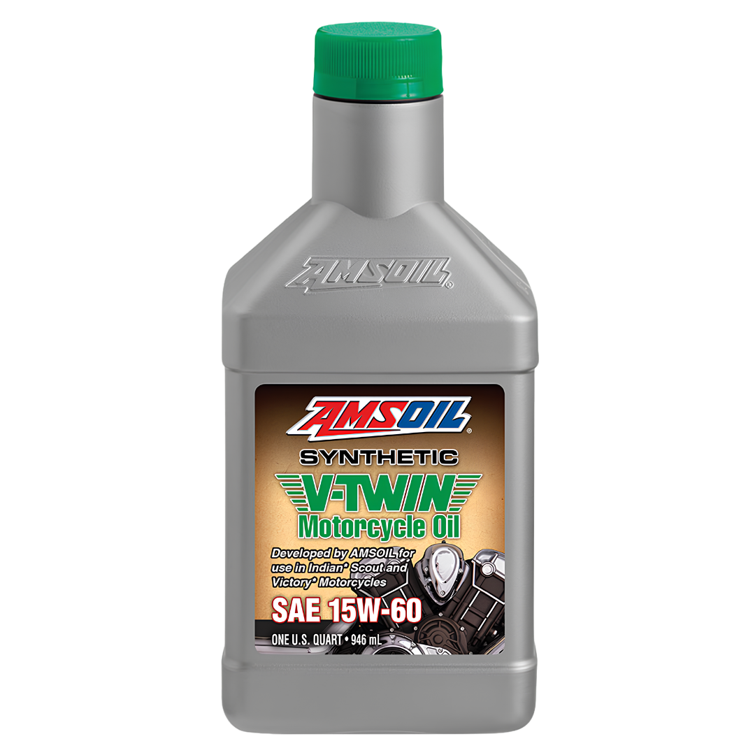 Amsoil Aceite para Motocicleta 15W-60 AMSOIL 100 % Sintético V-Twin 1 Cuarto - 946 ml.