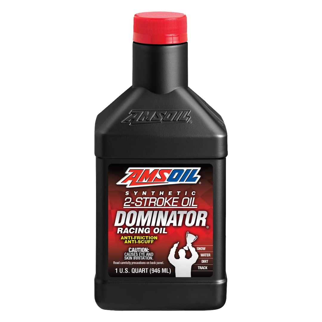 Amsoil Aceite de Competición de 2 Tiempos 100 % Sintético AMSOIL DOMINATOR® 1 Cuarto - 946 ml.